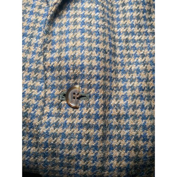 Stafford Men Houndstooth Wool Blazer Jacket Wool Size 48R USA Office Casual READ - Picture 12 of 13